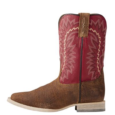 Ariat Western: Relentless Elite Botas Western Niños - Marrones / Rojas (PBGWN5281)